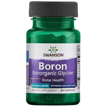 Boron Albion Boroganic Glycine, 6mg - 60 caps Swanson - Tongkatbutiken.se