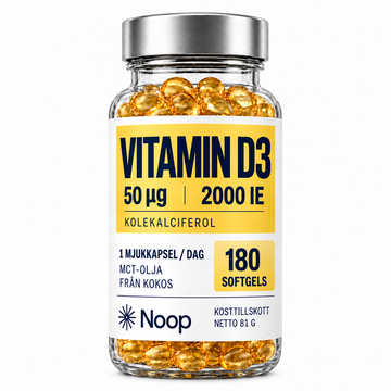 Noop Vitamin D3 50 µg (2000 IE) – 180 mjukkapslar