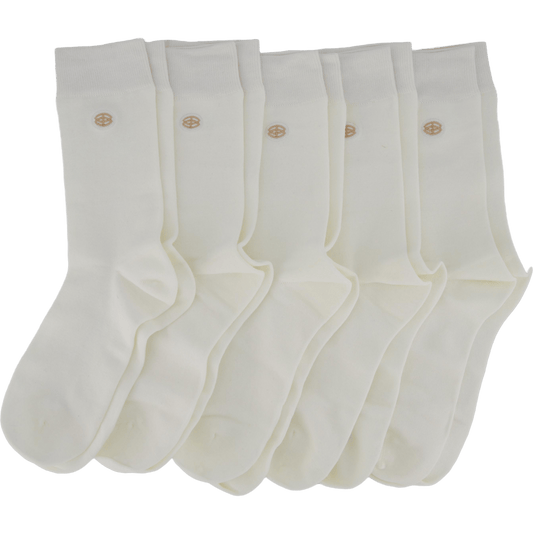 Bambusa bambustrumpor 5-pack vit (38–45)