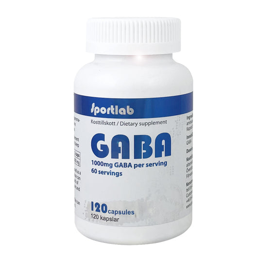 GABA Sportlab 500 mg 120 kapslar - Tongkatbutiken.se
