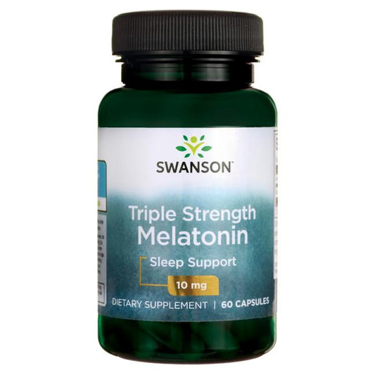 Melatonin 10 mg, 60 kapslar Swanson - Tongkatbutiken.se