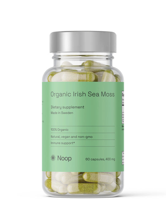 Sjögräs (Sea Moss) Noop, 60 kapslar – förpackningens framsida