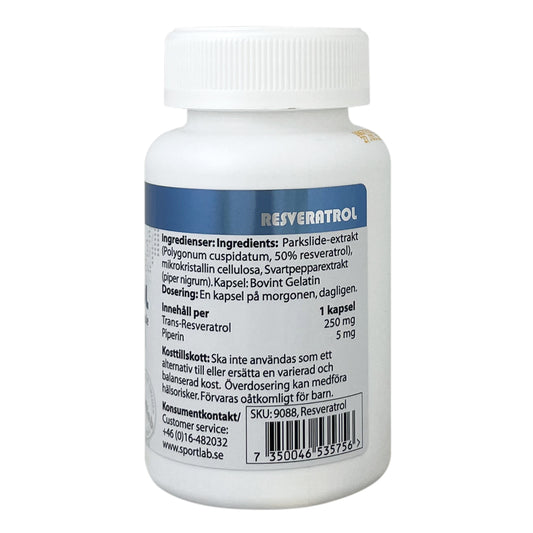 Resveratrol Sportlab 60 kapslar - Tongkatbutiken.se