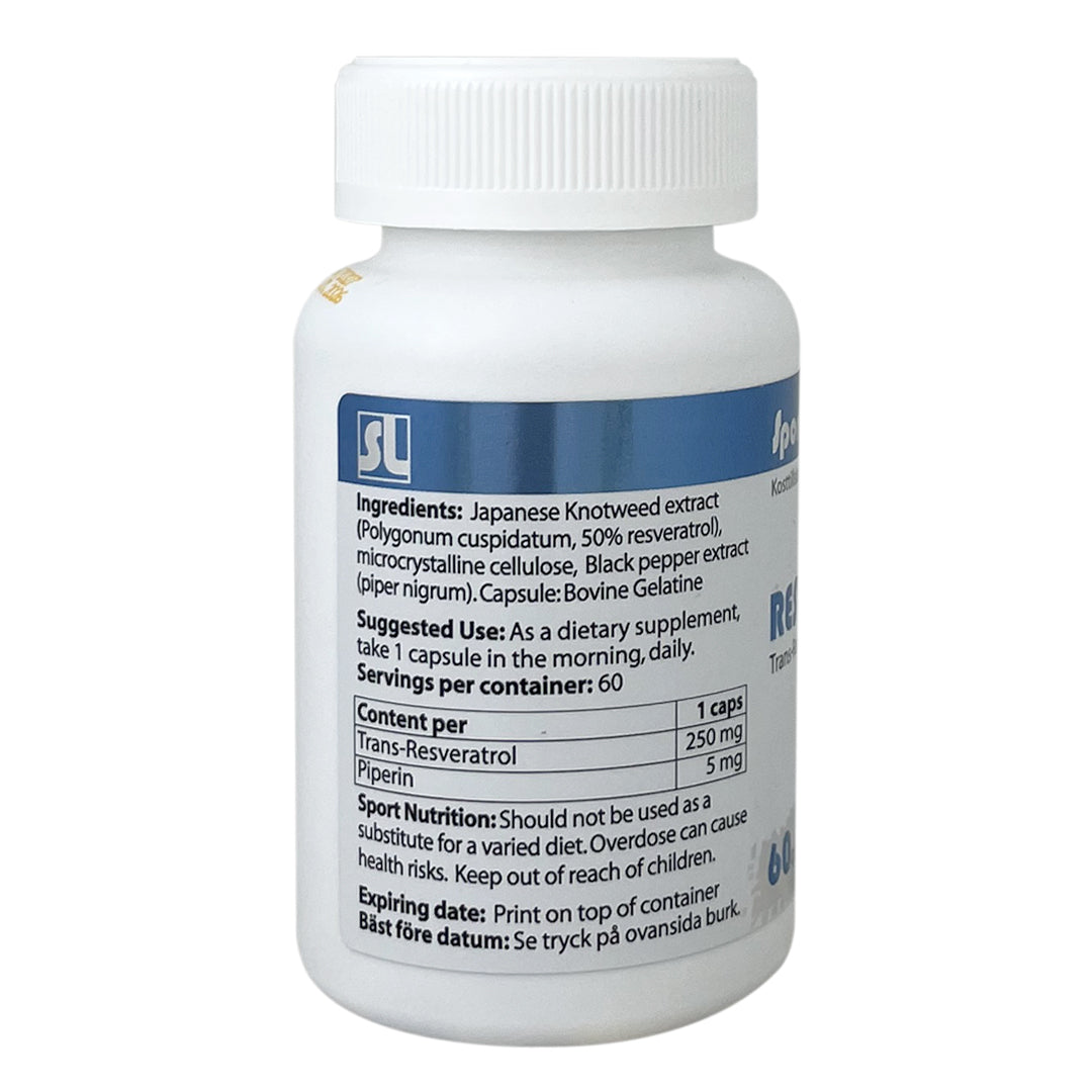 Resveratrol Sportlab 60 kapslar - Tongkatbutiken.se