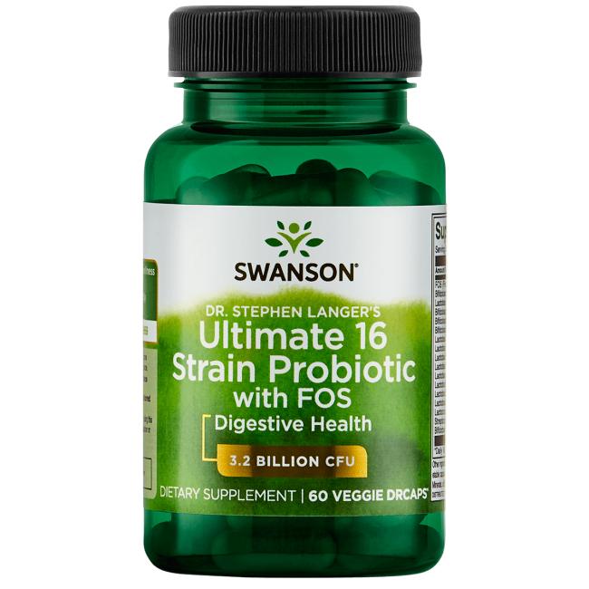Dr. Stephen Langer's Ultimate 16 Strain Probiotic with FOS Swanson - Tongkatbutiken.se