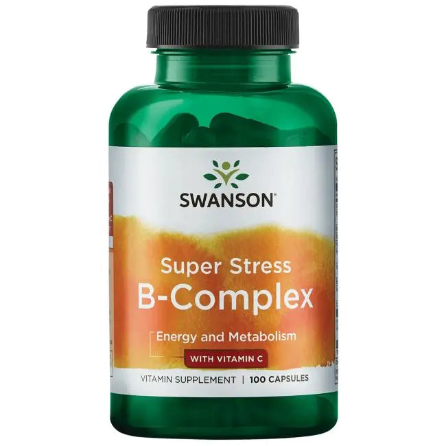 Super Stress B-Complex with Vitamin C Swanson - Tongkatbutiken.se
