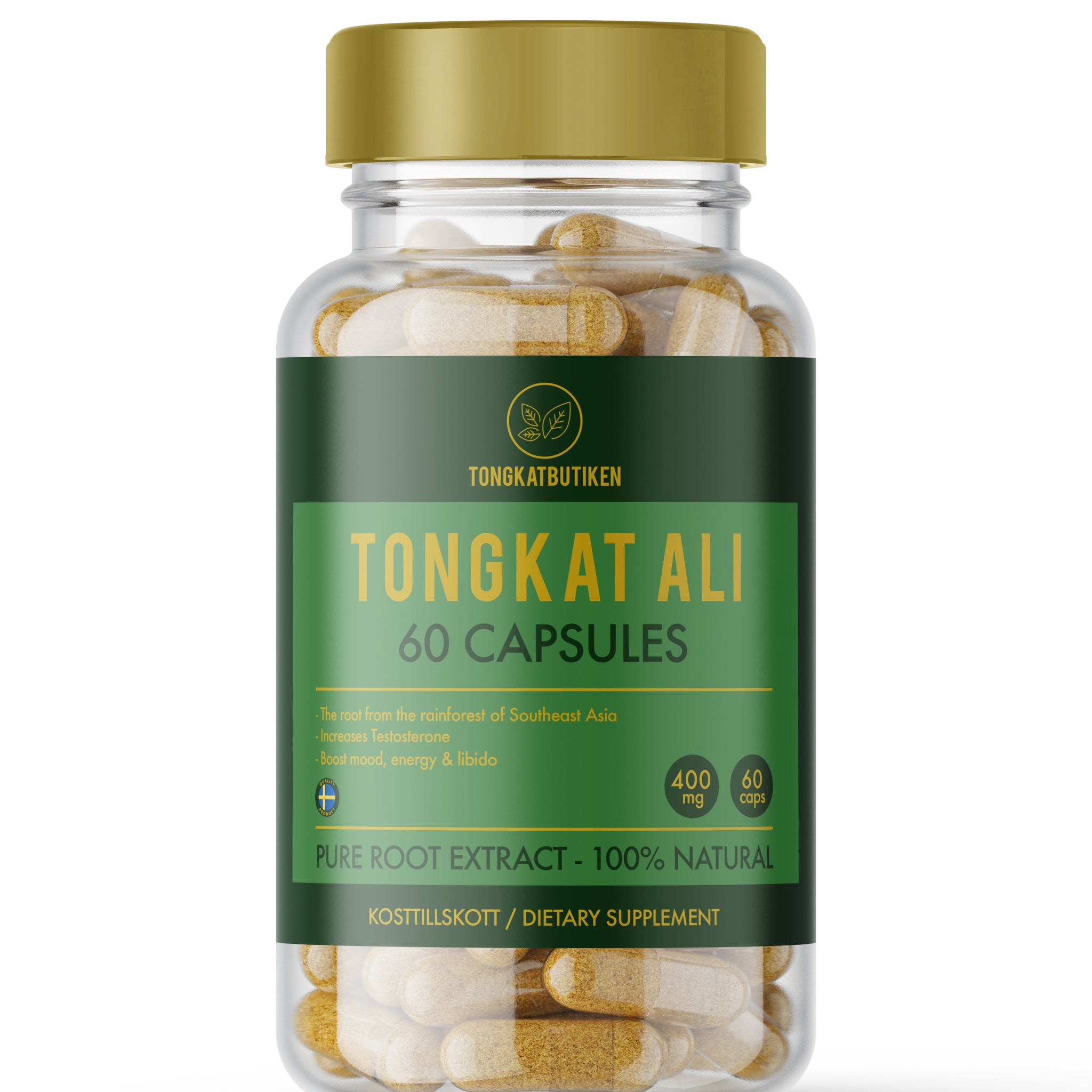 Tongkat Ali från Tongkatbutiken 60 kapslar