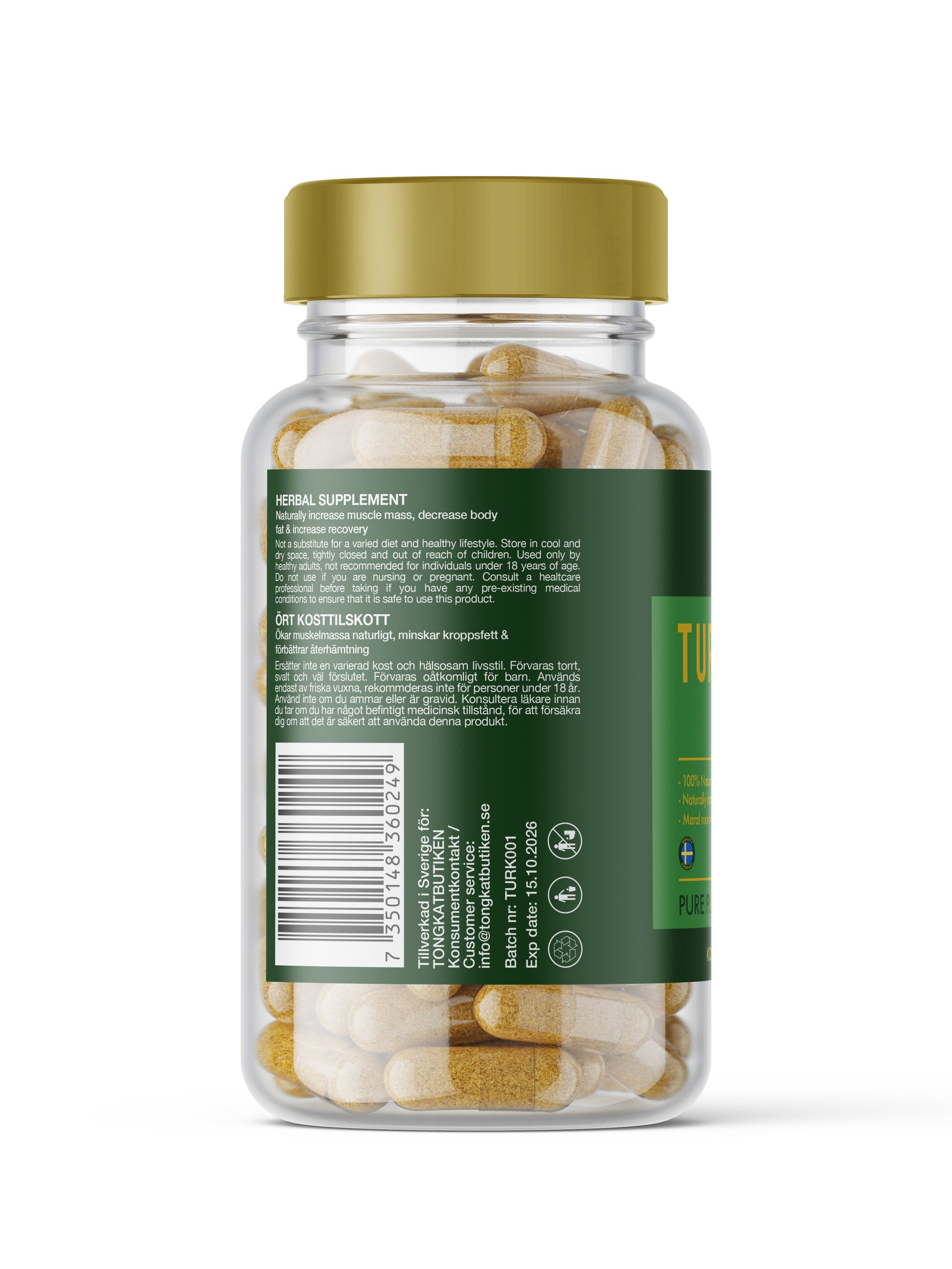 Turkesterone 60 kapslar - Tongkatbutiken - Tongkatbutiken.se