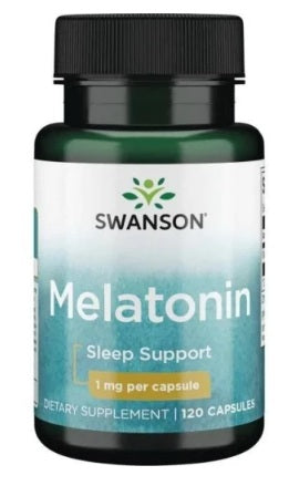 Melatonin 1 mg, 120 kapslar Swanson Tongkatbutiken.se