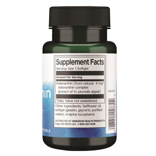 Swanson Astaxanthin 4mg Softgels - Tongkatbutiken.se