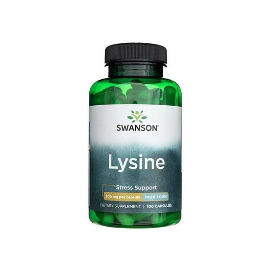 L-LYSINE FREE FORM 500 MG 100 CAPS SWANSON - Tongkatbutiken.se