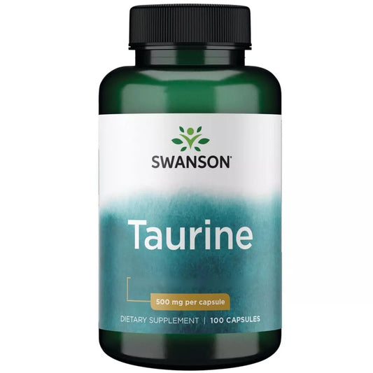 Taurine 500 mg 100 Caps Swanson - Tongkatbutiken.se