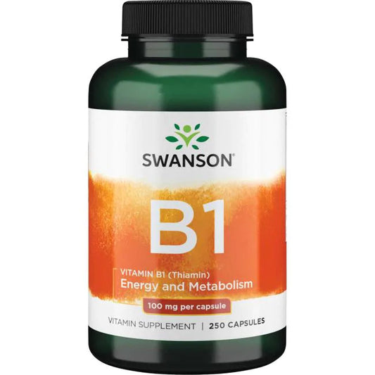 Swanson Vitamin B1 Thiamin 250 kapslar - Tongkatbutiken.se