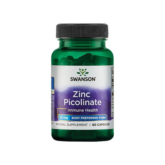 Zinc Picolinate Body Preferred Form, 22mg, 60 kapslar Swanson - Tongkatbutiken.se