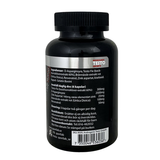 Androgenic Testo Growth, 120 kapslar Sportlab